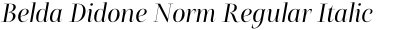 Belda Didone Norm Regular Italic